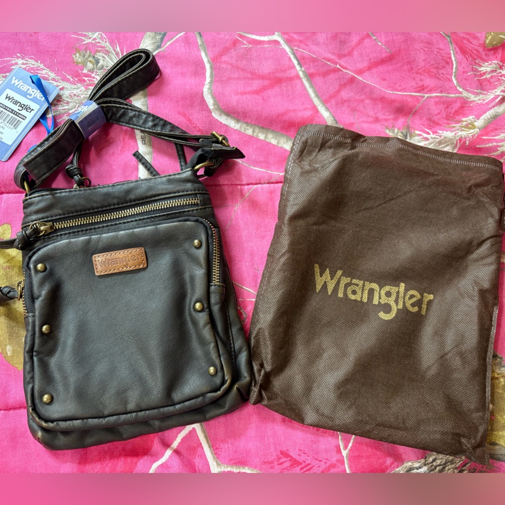 Wrangler Dark Brown Crossbody Bag